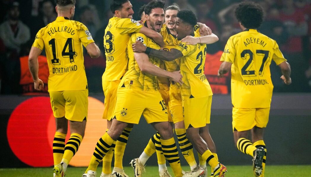 UEFA CHAMPIONS LEAGUE : PSG VS BORUSSIA DORTMUND – 07/05/2024  (PHOTO – BORUSSIA DORTMUND CELEBRATE)