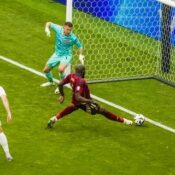 ANOTHER LOOK AT SOME OF THE EXCITEMENT FROM THE EUROS 2024 -17/06/2024  (LUKAKU KICKS THE BALL OVER THE LINE)