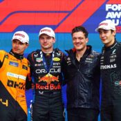 MAX VERSTAPPEN WINS THE CANADIAN GRAND PRIX 2024  PHOTO – MAX VERSTAPPEN (1), LANDO NORRIS (2), GEORGE RUSSELL (3)