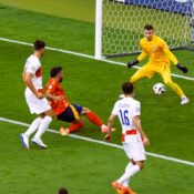 EUROS 2024:  SPAIN VS CROATIA – 15/06/2024  (PHOTO – DANI CARVAJAL SCORES FOR SPAIN)