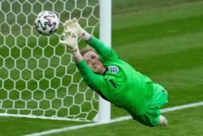ENGLAND’S JORDAN PICKFORD GIVES PRESS CONFERENCE AHEAD OF ENGLAND’S MATCH WITH SERBIA TOMORROW…(PHOTO – JORDAN PICKFORD)