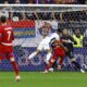 EUROS 2024 – 16/06/2024   (PHOTO – JUDE BELLINGHAM HEADS THE BALL INTO THE BACK OF THE NET)