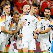 EUROS 2024 – 29/06/2024  (PHOTO – KAI HAVERTZ AND GERMANY CELEBRATE)