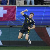 EUROS 2024:  SCOTLAND VS SWITZERLAND – 19/06/2024  (PHOTO – SCOTT MCTOMINAY CELEBRATES)