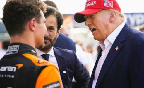 HIGHLIGHTS OF THE MIAMI GRAND PRIX 2024  (PHOTO – DONALD TRUMP CONGRATULATES LANDO NORRIS ON HIS FIRST F1 WIN)