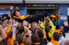 HIGHLIGHTS OF THE MIAMI GRAND PRIX 2024  (PHOTO – LANDO CELEBRATES WITH HIS TEAM)