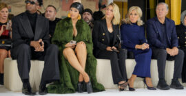 BRIGITTE MACRON SITS FROW AT BALMAIN DURING PARIS FASHION WEEK