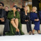 BRIGITTE MACRON SITS FROW AT BALMAIN DURING PARIS FASHION WEEK