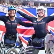 PARALYMPICS 2024 : TWELVE GOLDS FOR TEAM GB ON HISTORIC DAY – DAY 4  (PHOTO – KARE ADENEGAN (SILVER) AND HANNAH COCKROFT (GOLD) CELEBRATE!)