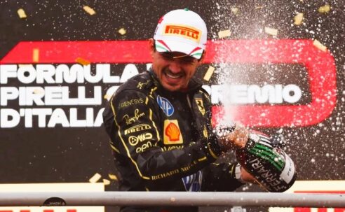 HIGHLIGHTS OF THE MONZA GRAND PRIX, ITALY 2024  (PHOTO – CHARLES LECLERC CELEBRATES ON THE PODIUM)