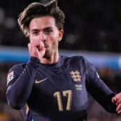 UEFA NATIONS LEAGUE : FINLAND VS ENGLAND – 13/10/2024  (PHOTO – JACK GREALISH CELEBRATES SCORING – AND BECOMING A DAD!)