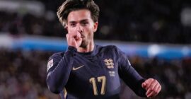 UEFA NATIONS LEAGUE : FINLAND VS ENGLAND – 13/10/2024  (PHOTO – JACK GREALISH CELEBRATES SCORING – AND BECOMING A DAD!)