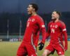 UEFA NATIONS LEAGUE : ICELAND VS WALES – 11/10/2024   (PHOTO – WALES’S BRENNAN JOHNSON CELEBRATES)