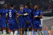 UEFA CONFERENCE LEAGUE : THURSDAY – 07/11/2024  (PHOTO – CHELSEA CELEBRATE SCORING 8 GOALS!)