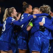 UEFA WOMEN’S CHAMPIONS LEAGUE : WEDNESDAY – 20/11/2024  (PHOTO – CHELSEA LADIES CELEBRATE)