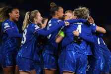 UEFA WOMEN’S CHAMPIONS LEAGUE : WEDNESDAY – 20/11/2024  (PHOTO – CHELSEA LADIES CELEBRATE)