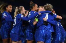 UEFA WOMEN’S CHAMPIONS LEAGUE : WEDNESDAY – 20/11/2024  (PHOTO – CHELSEA LADIES CELEBRATE)