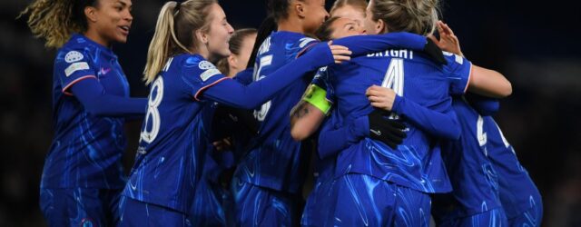 UEFA WOMEN’S CHAMPIONS LEAGUE : WEDNESDAY – 20/11/2024  (PHOTO – CHELSEA LADIES CELEBRATE)