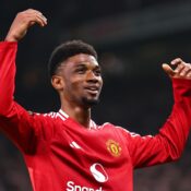 UEFA EUROPA LEAGUE : THURSDAY – 07/11/2024  (PHOTO – AMAD DIALLO CELEBRATES SCORING A BRACE FOR MAN U!)