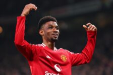 UEFA EUROPA LEAGUE : THURSDAY – 07/11/2024  (PHOTO – AMAD DIALLO CELEBRATES SCORING A BRACE FOR MAN U!)