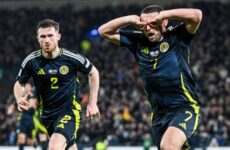 UEFA NATIONS LEAGUE : MONDAY – 18/11/2024  (PHOTO – JOHN MCGINN CELEBRATES)