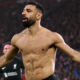 PREMIER LEAGUE : SUNDAY – 24/11/2024  (PHOTO – MO SALAH CELEBRATES SCORING A BRACE BY SHOWING OFF HIS CHISELLED ABS!)