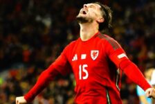 UEFA NATIONS LEAGUE : TUESDAY – 19/11/2024  (PHOTO – LIAM CULLEN CELEBRATES SCORING A BRACE!)