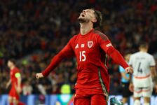 UEFA NATIONS LEAGUE : TUESDAY – 19/11/2024  (PHOTO – LIAM CULLEN CELEBRATES SCORING A BRACE!)