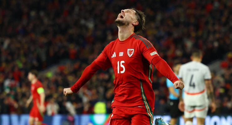 UEFA NATIONS LEAGUE : TUESDAY – 19/11/2024  (PHOTO – LIAM CULLEN CELEBRATES SCORING A BRACE!)