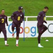 ENGLAND TRAIN AHEAD OF GREECE TIE