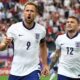 EUROS 2024 – 20/06/2024  (PHOTO – HARRY KANE AND KIERAN TRIPPIER CELEBRATE HARRY’S GOAL)