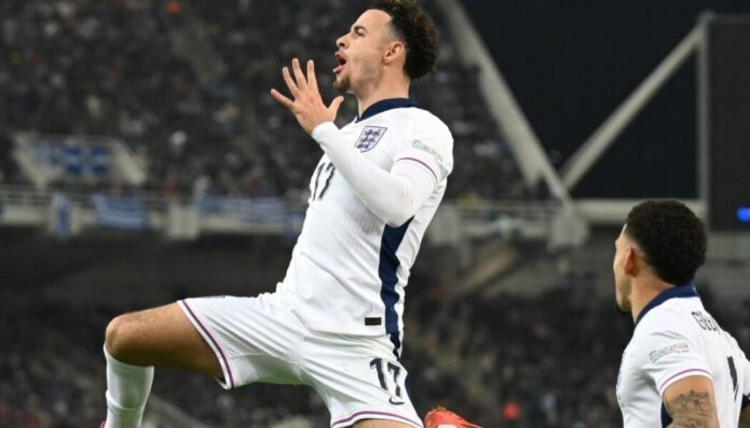 UEFA NATIONS LEAGUE :  THURSDAY 14/11/2024  (PHOTO – CURTIS JONES ‘JUMPS FOR JOY’ AFTER HIS INCREDIBLE DEBUT BACKHEEL!)