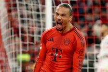 GERMAN BUNDESLIGA : FRIDAY – 20/12/2024  (PHOTO – LEROY SANE CELEBRATES)