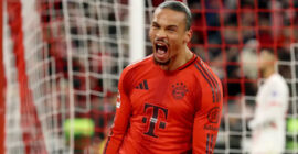 GERMAN BUNDESLIGA : FRIDAY – 20/12/2024  (PHOTO – LEROY SANE CELEBRATES)