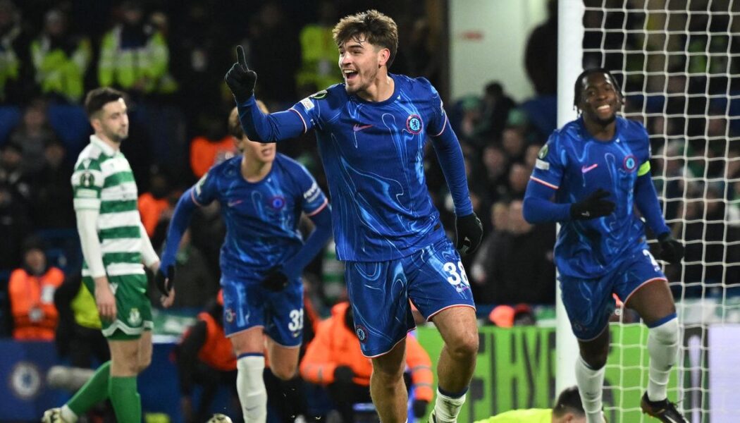 UEFA CONFERENCE LEAGUE : THURSDAY 19/12/2024  (PHOTO – MARC GUIU CELEBRATES SCORING A HAT-TRICK!)