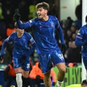 UEFA CONFERENCE LEAGUE : THURSDAY 19/12/2024  (PHOTO – MARC GUIU CELEBRATES SCORING A HAT-TRICK!)