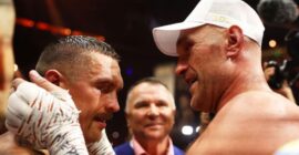 ANOTHER LOOK AT THE TYSON FURY VS OLEKSANDR USYK MATCH – 18/05/2024  (PHOTO – GAME RESPECTS GAME FOLLOWING THE FURY VS USYK MATCH LAST TIME)