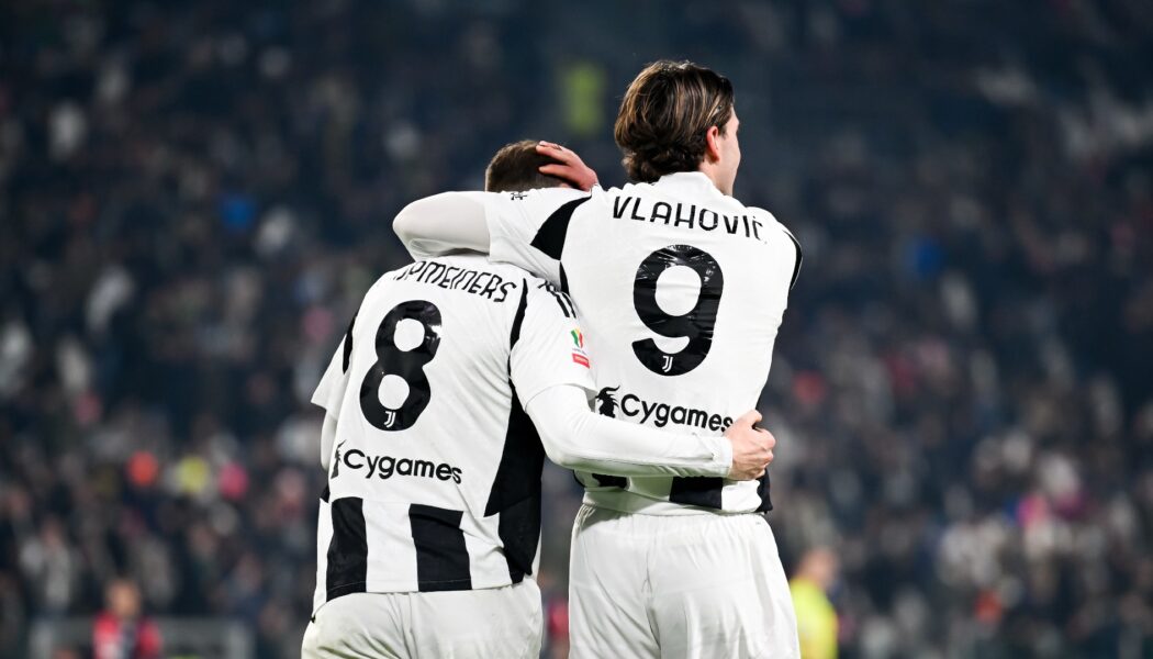 COPPA ITALIA : TUESDAY – 17/12/2024  (PHOTO – VLAHOVIC AND KOOPMEINERS CELEBRATE)