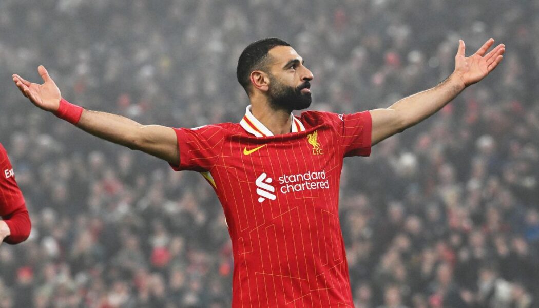 BOXING DAY PREMIER LEAGUE FOOTBALL : 26/12/2024   (PHOTO – MO SALAH CELEBRATES)