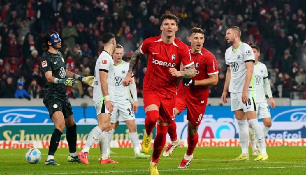 GERMAN BUNDESLIGA : FRIDAY – 13/12/2024  (PHOTO – LUKAS KUBLER CELEBRATES SCORING A BRACE)