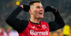 GERMAN BUNDESLIGA : FRIDAY – 10/01/2025  (PHOTO – PATRIK SCHICK CELEBRATES)