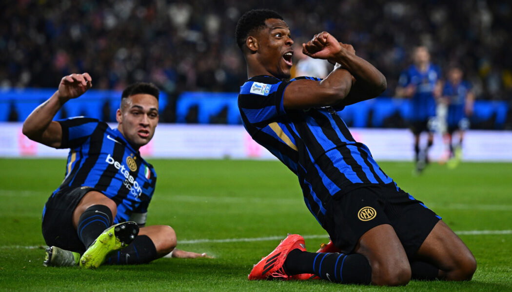 ITALIAN SUPER CUP 2025 : THURSDAY – 02/01/2025  (PHOTO – DENZEL DUMFRIES CELEBRATES SCORING A BRACE!)