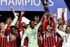 ITALIAN SUPER CUP FINAL : MONDAY – 06/01/2025  (PHOTO – AC MILAN CELEBRATE)