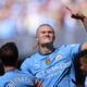 PREMIER LEAGUE : SATURDAY – 25/01/2025  (PHOTO – ERLING HAALAND CELEBRATES)