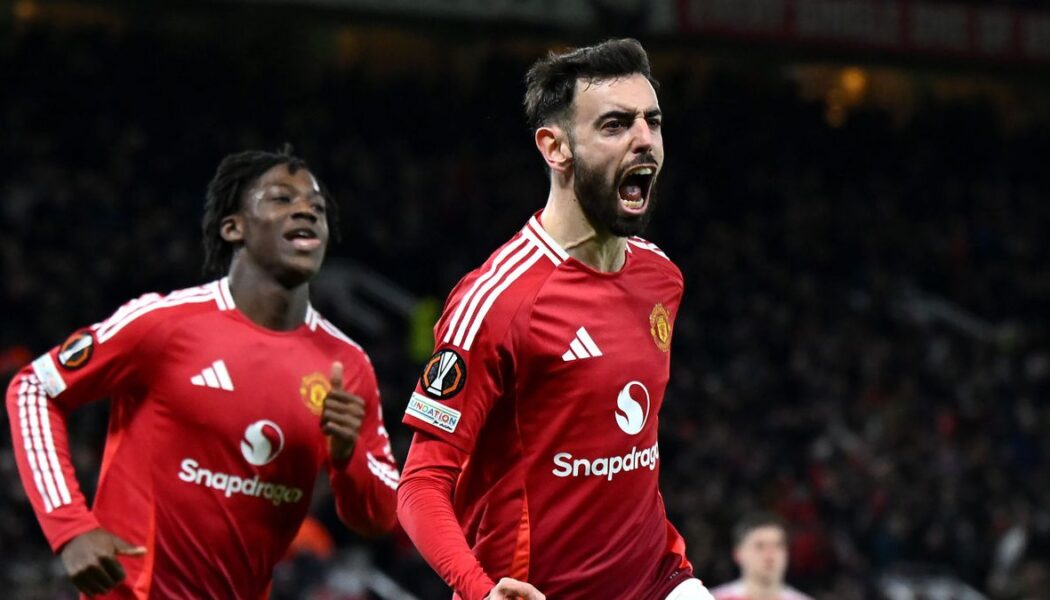 UEFA EUROPA LEAGUE : THURSDAY – 23/01/2025  (PHOTO – BRUNO FERNANDES CELEBRATES)