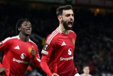 UEFA EUROPA LEAGUE : THURSDAY – 23/01/2025  (PHOTO – BRUNO FERNANDES CELEBRATES)