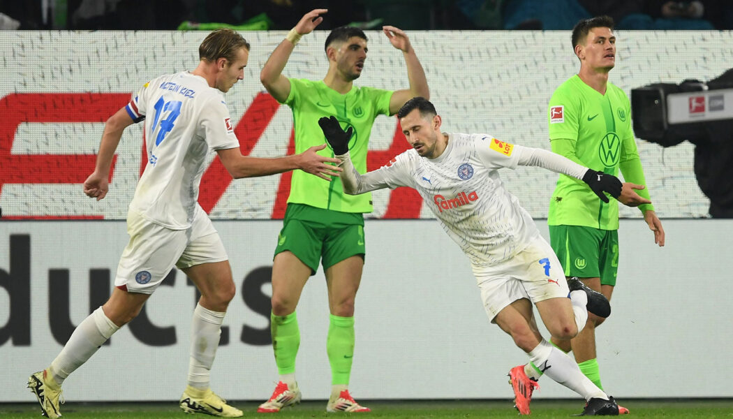 GERMAN BUNDESLIGA : FRIDAY – 24/01/2025  (PHOTO – STEVEN SKRZYBSKI CELEBRATES)