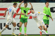 GERMAN BUNDESLIGA : FRIDAY – 24/01/2025  (PHOTO – STEVEN SKRZYBSKI CELEBRATES)