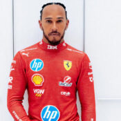 LEWIS HAMILTON’S FIRST DAY AT FERRARI  (PHOTO – LEWIS HAMILTON WEARS HIS NEW FERRARI RACING SUIT!)