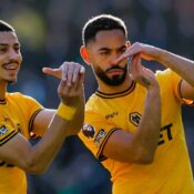 PREMIER LEAGUE :  BOURNEMOUTH VS WOLVES – 22/02/2025  (PHOTO – CUNHA CELEBRATES)